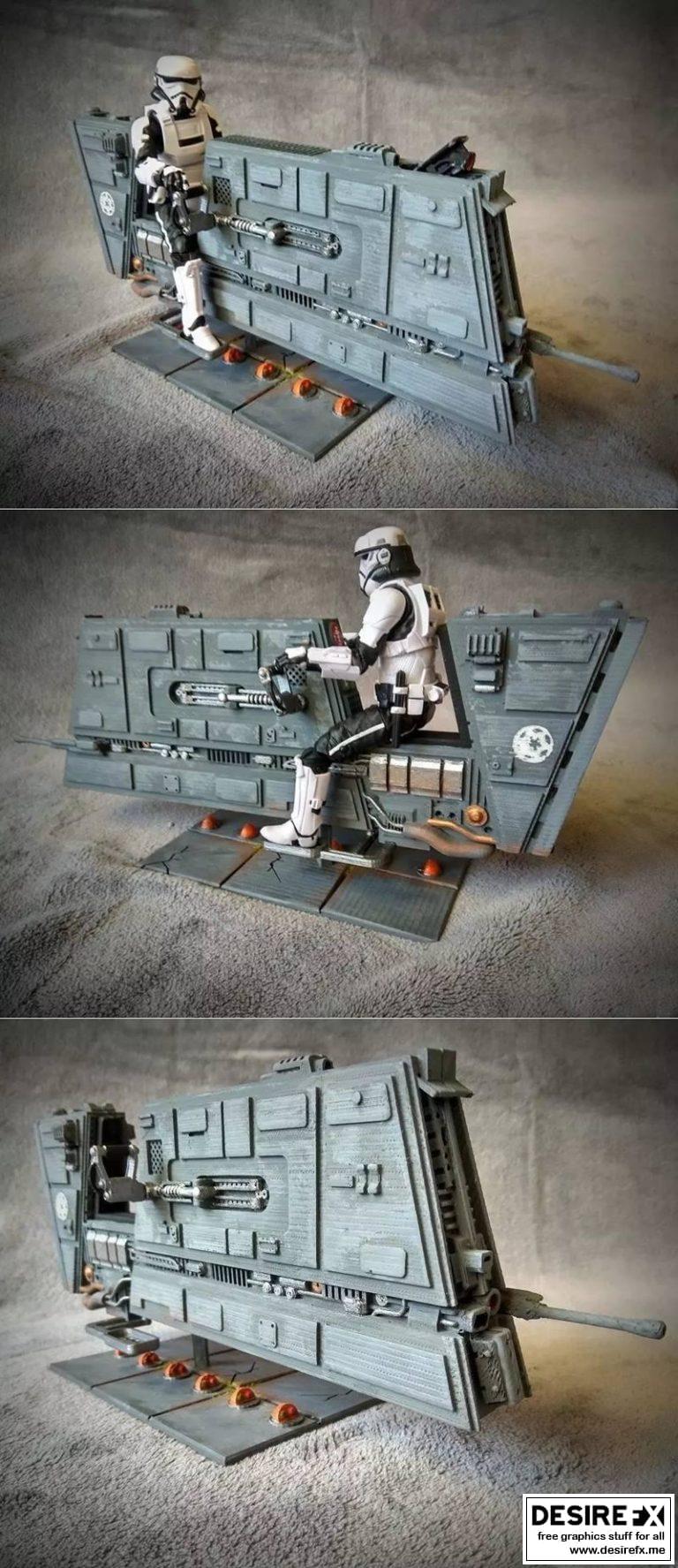 C-PH巡逻速通自行车 3.75/6/军团（独行者电影）3D打印模型|C-PH Patrol Speeder Bike 3,75/6/Legion (Solo Movie)