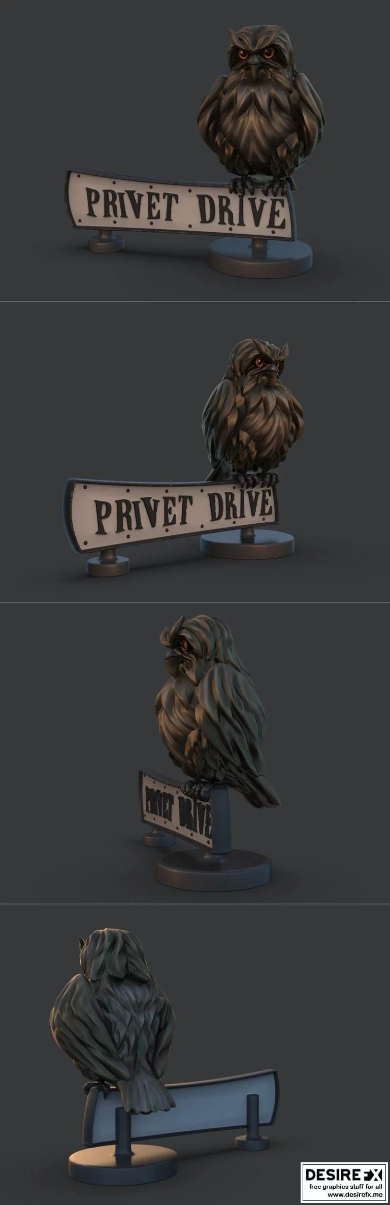 Privet Drive 3D打印模型 | 哈利波特·德思礼家街|Privet Drive Harry Potter