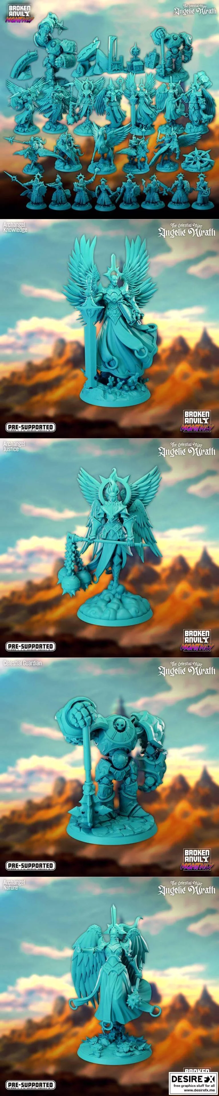 破碎之锤—— celestial war 天使之怒 3D打印模型|Broken Anvil – The Celestial War Angelic Wrath