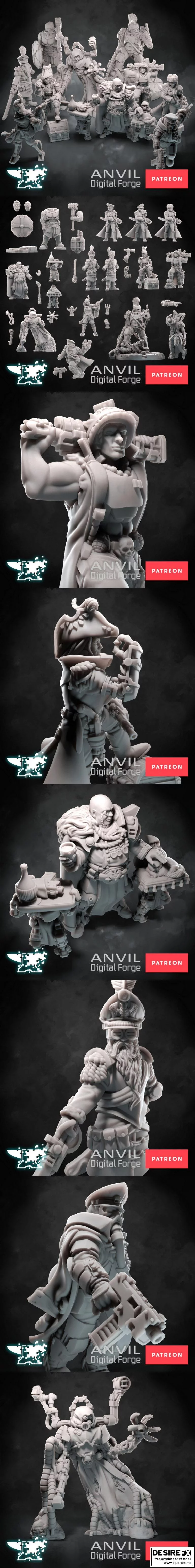 Anvil Industries – 《赛博朋克2077》角色3D打印模型集|Anvil Industries – September 2021