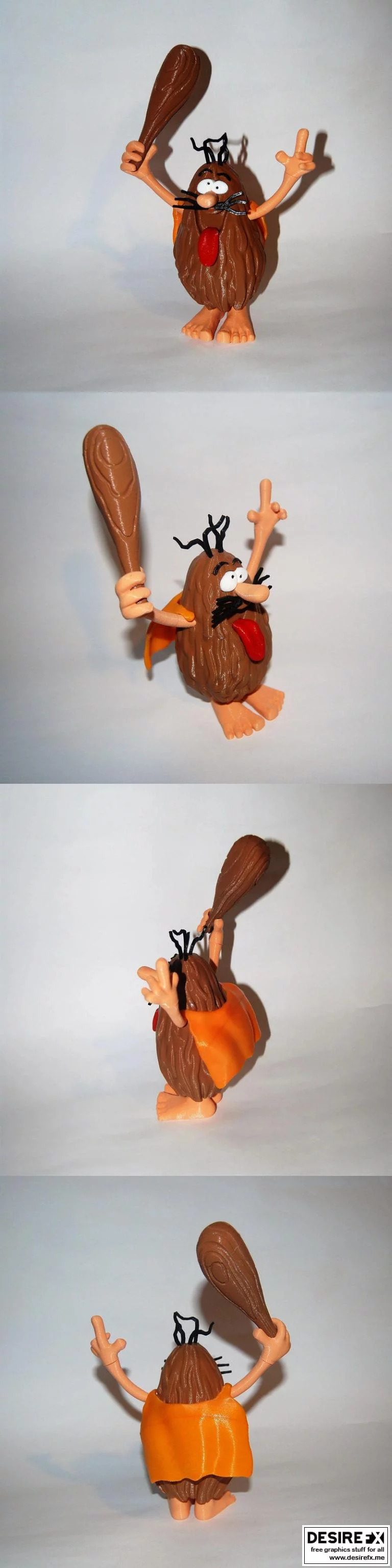 3D打印模型：Captain Caveman角色系列|Captain Caveman