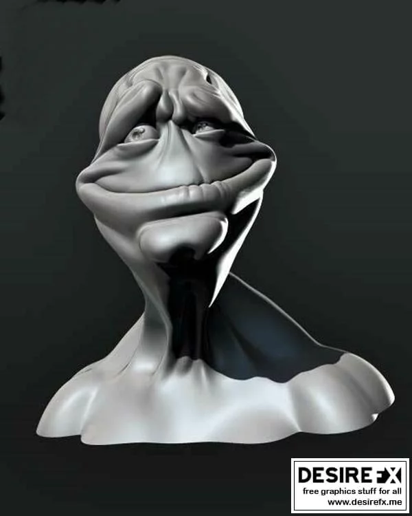 外星生物克莱德 3D打印模型|Clyde the Alien Bust