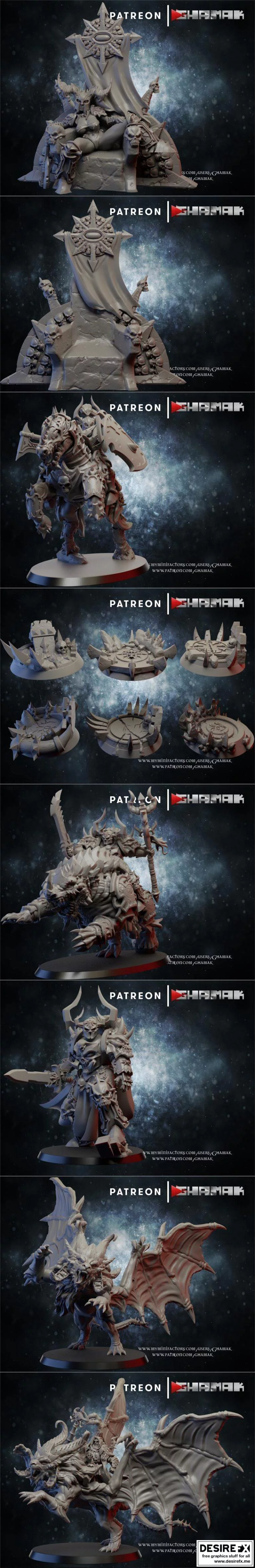 Ghamak幻想作品2021——3D打印模型集|Ghamak – Fantasy January 2021