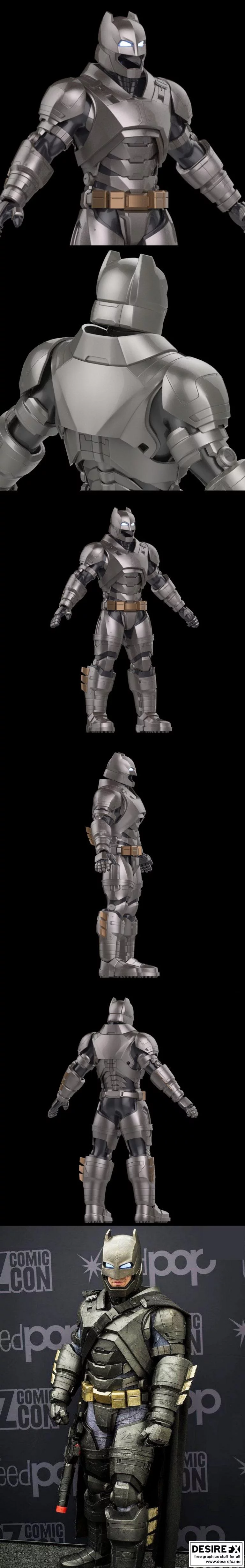 蝙蝠侠 vs 超人 3D打印装甲战衣模型|Armored Batsuit from Batman vs Superman