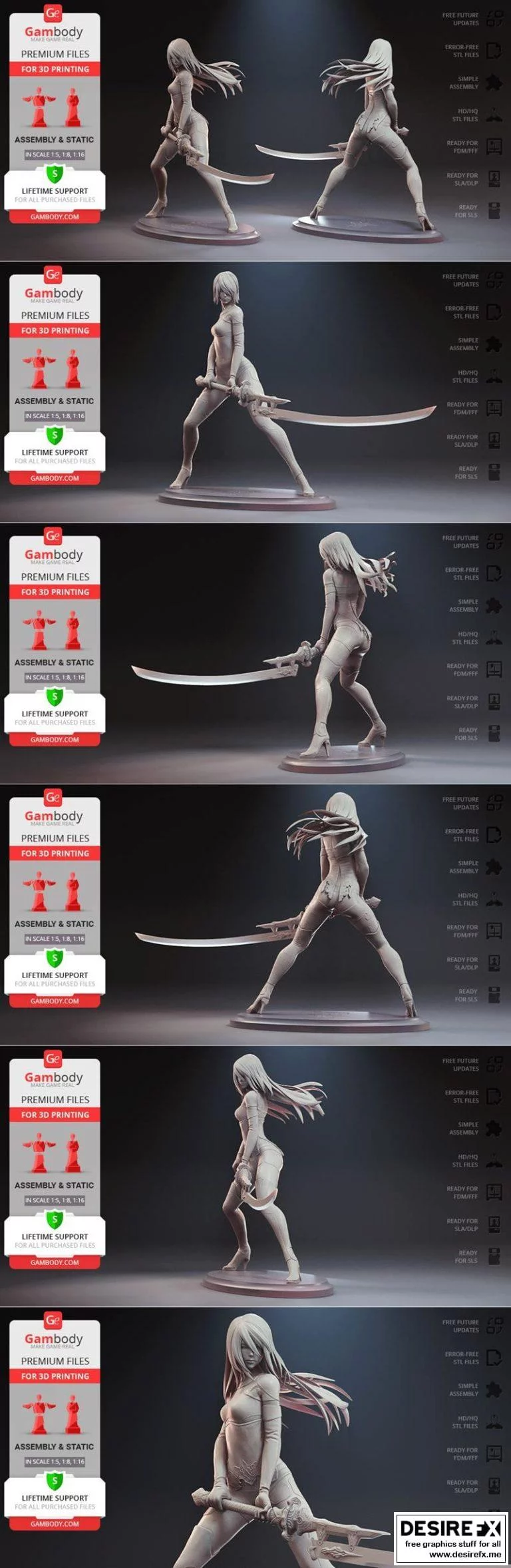 YoRHa A2：3D打印模型角色还原|YoRHa A2