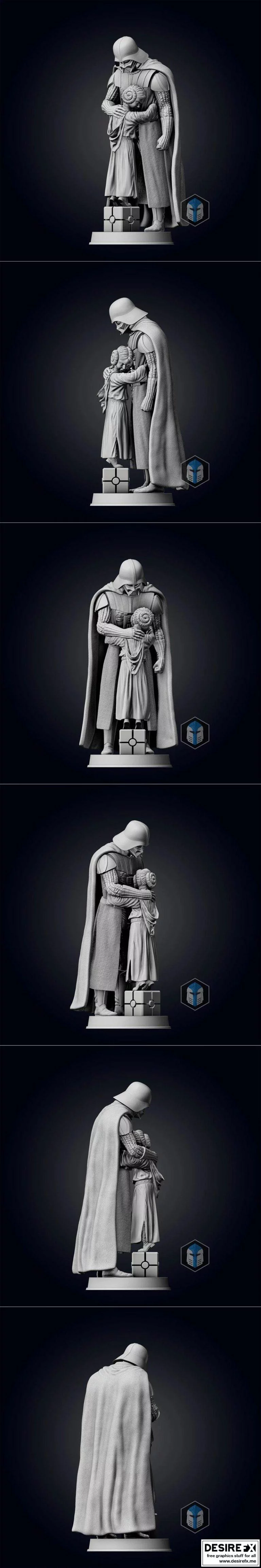 黑暗帝国父亲像 3D打印模型|Darth Vader Figurine – Fatherhood
