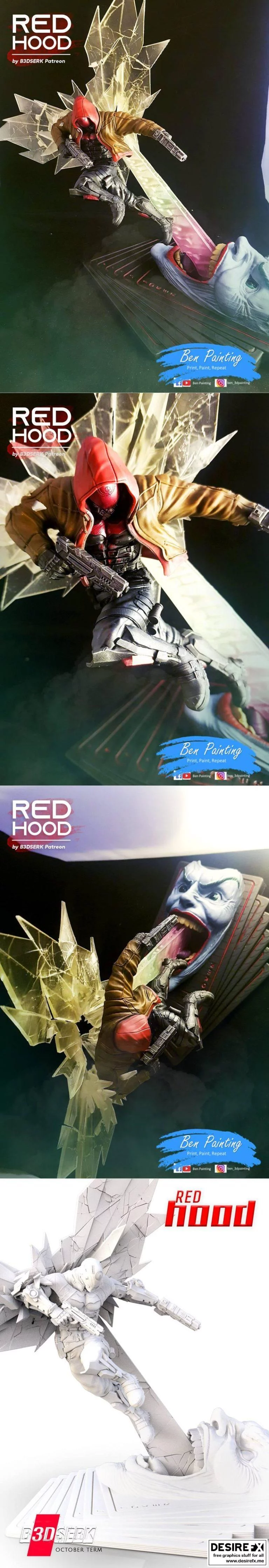 红 hood 3D打印模型|Red Hood