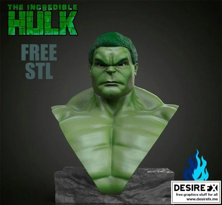 Hulk bust 3D打印模型|Hulk bust