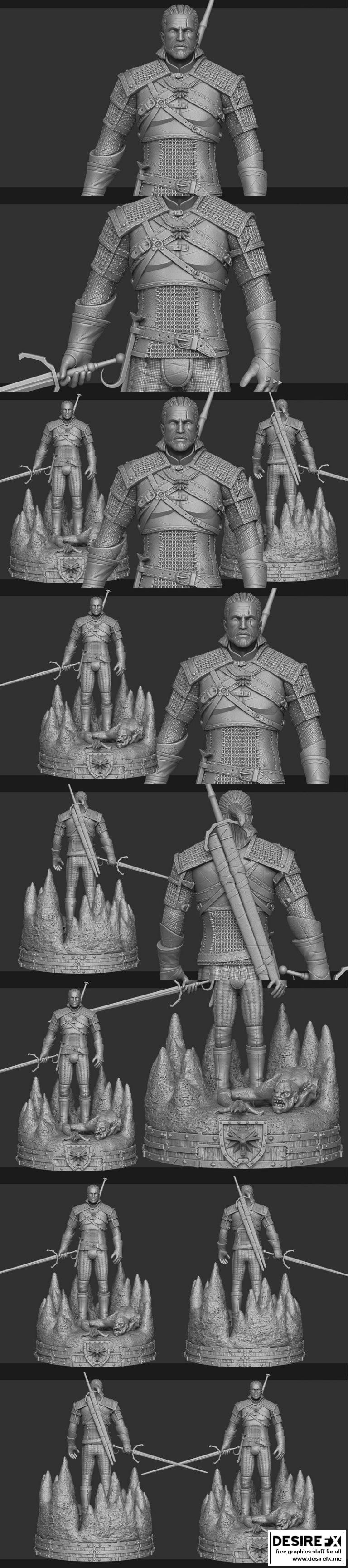 巫师世界：塞尔维亚的3D打印模型|Witcher