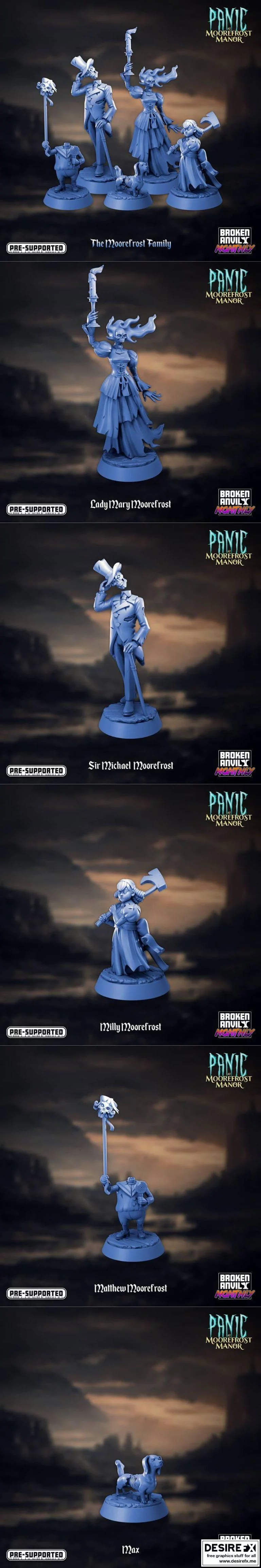 Broken Anvil迷你模型——幽灵|Broken Anvil Miniatures – Ghosts