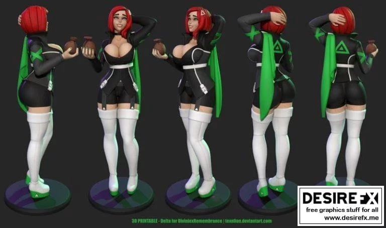 Delta-攻壳机动队-草薙素子 3D打印模型|Delta