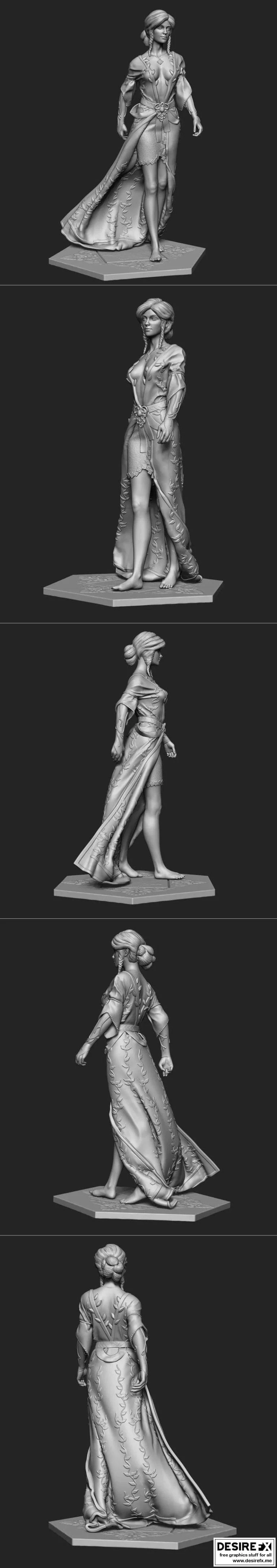 三彩梅尔戈德 3D打印模型|Triss Merigold