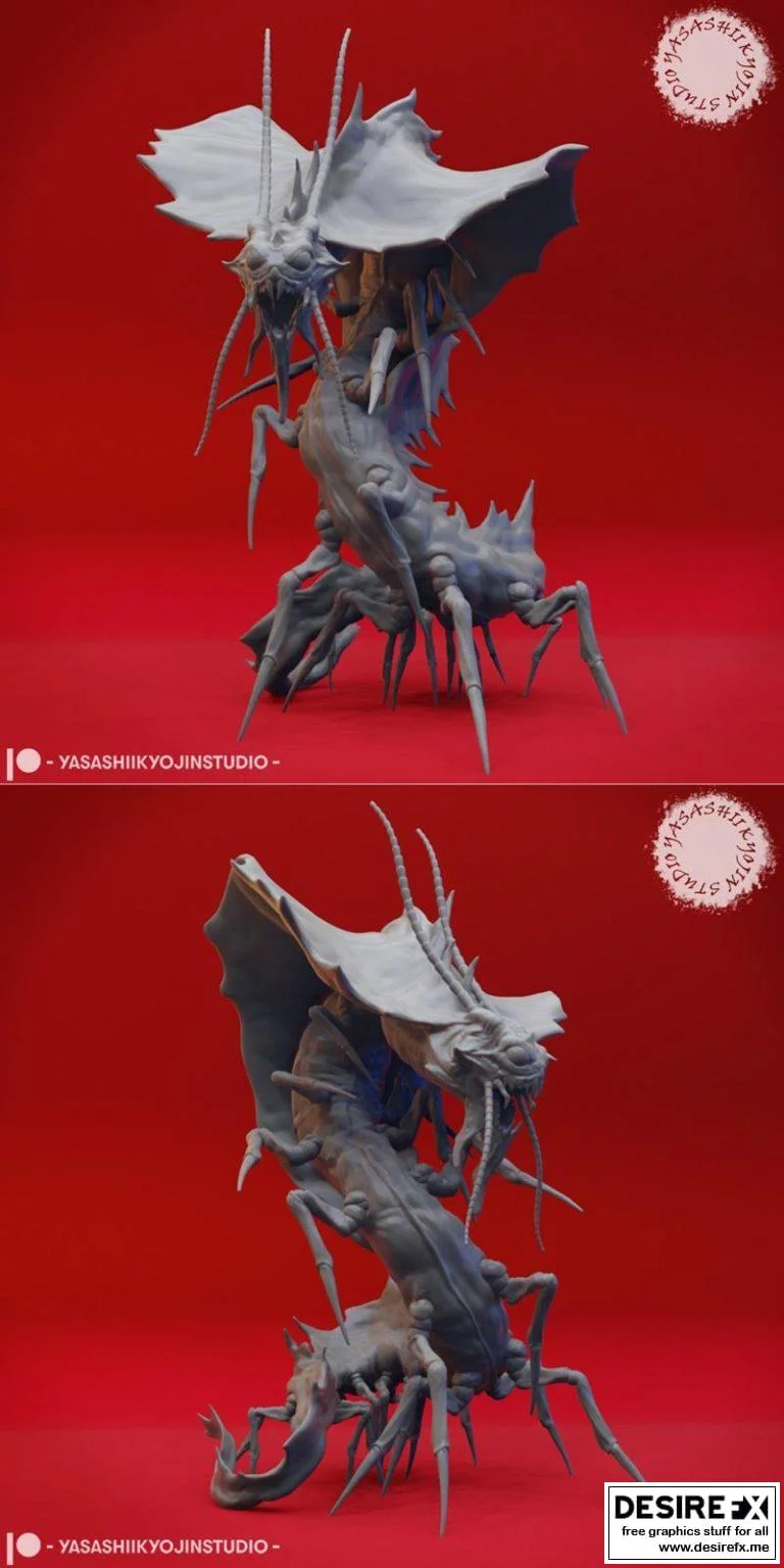 Remorhaz – 台桌迷你模型：动漫角色3D打印作品集|Remorhaz – Tabletop MIniature