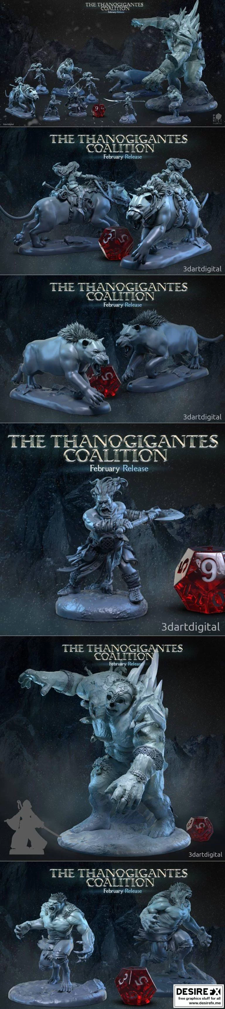 3D打印模型：泰诺吉格特联盟战士|3DArtDigital – The Thanogigantes Coalition