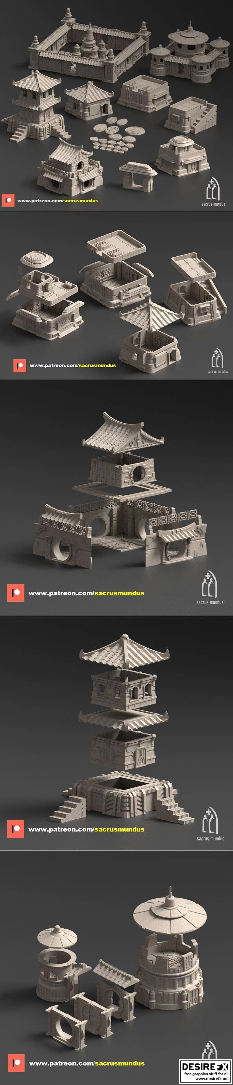 Lontan 商业天堂 3D打印模型集|Lontan. Commercial Haven asian