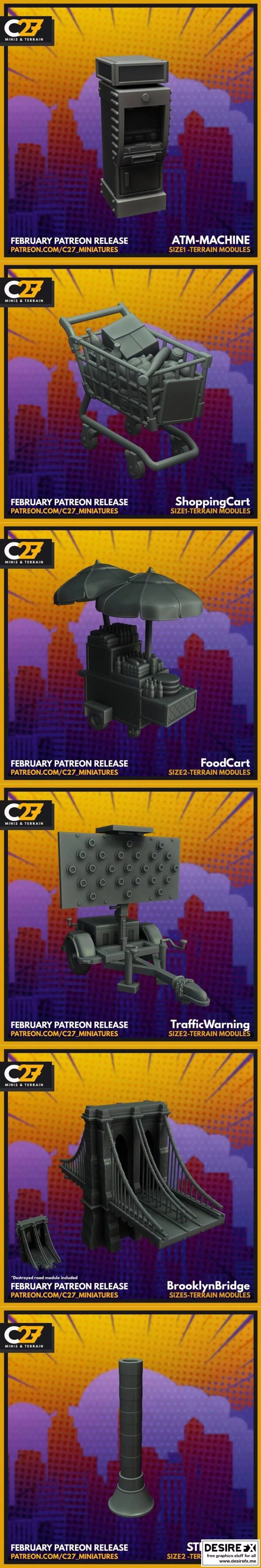 C27 – 《最终幻想14》莉莉娅亚 3D打印模型|C27 – Terrain Loot Crate February 2022