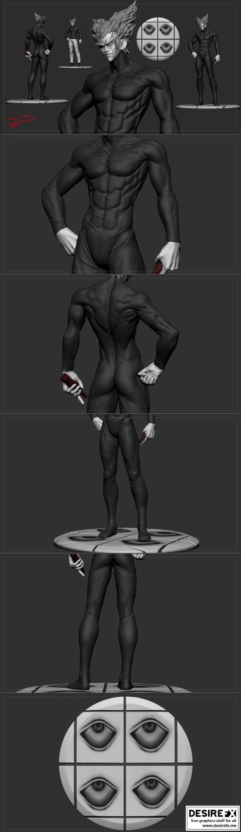 《一拳超人》Garou 3D打印模型|Garou – The Human Monster – One Punch Man