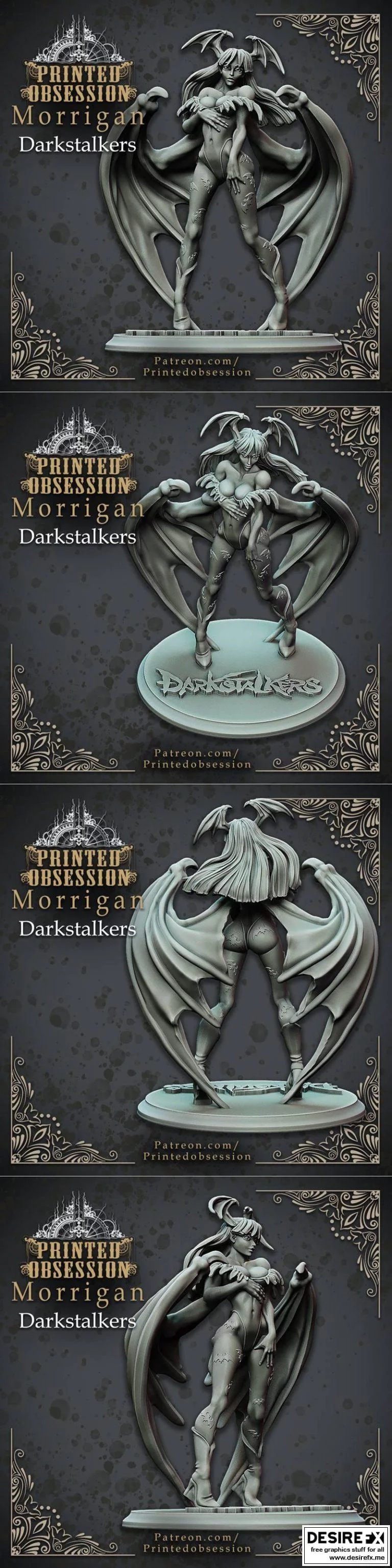 暗影猎手：Morrigan 3D打印模型|Morrigan – DarkStalkers