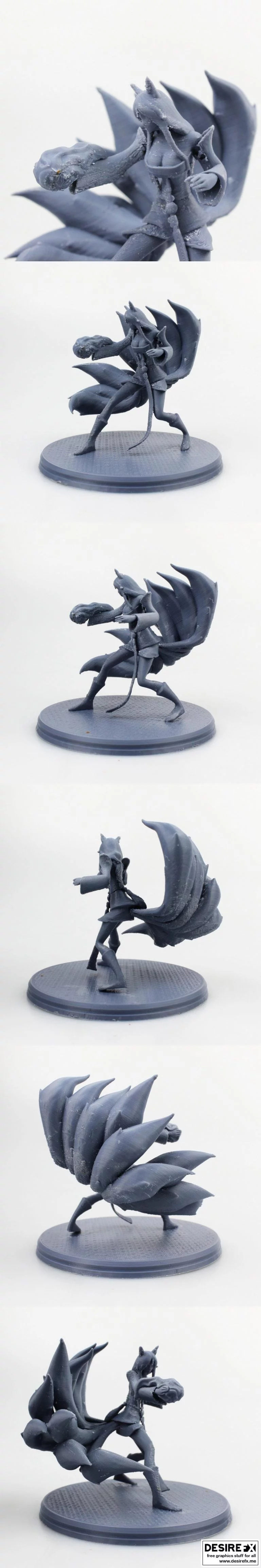 英雄联盟Ahri 3D打印模型|Ahri from League of Legend