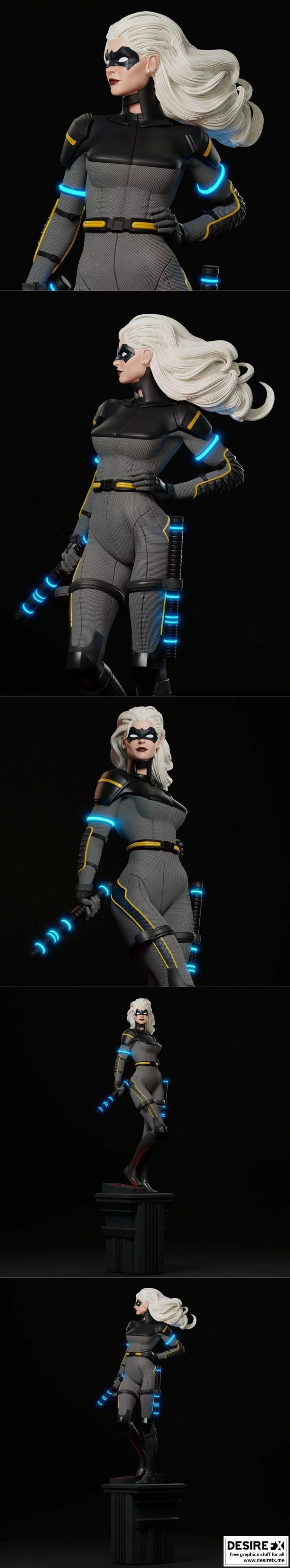 黑寡妇3D打印模型|Black Canary