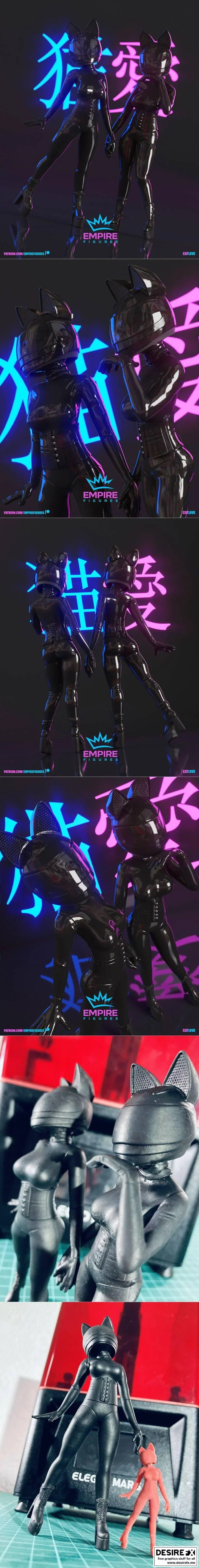 猫娘物语3D打印模型|Cat Love