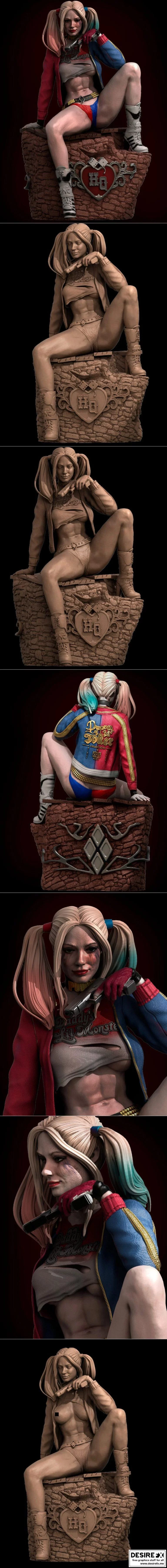 哈莉奎因妮3D打印模型|Harley Quinn