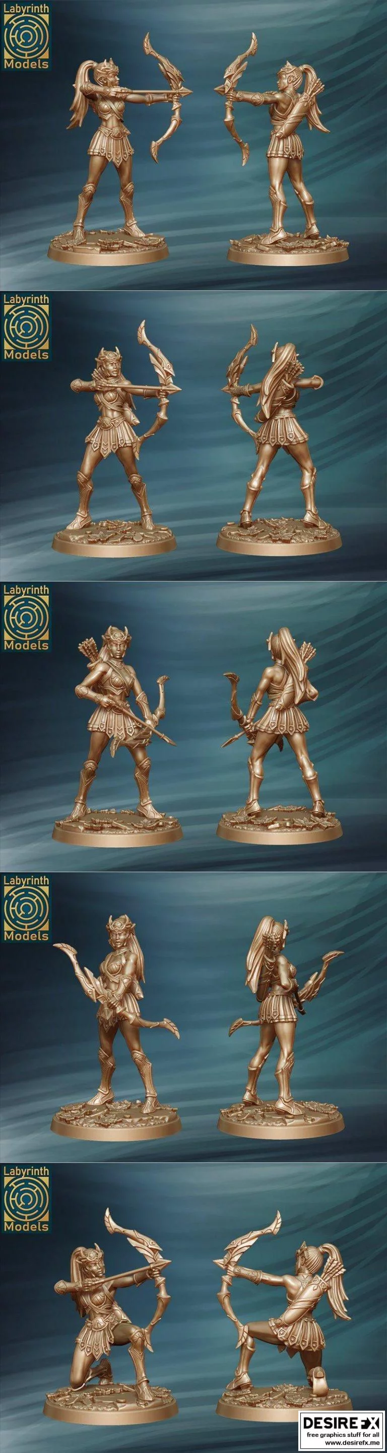 阿瑞斯之女 3D打印模型集（第1-5部）|Daughter of Artemis part 1-5