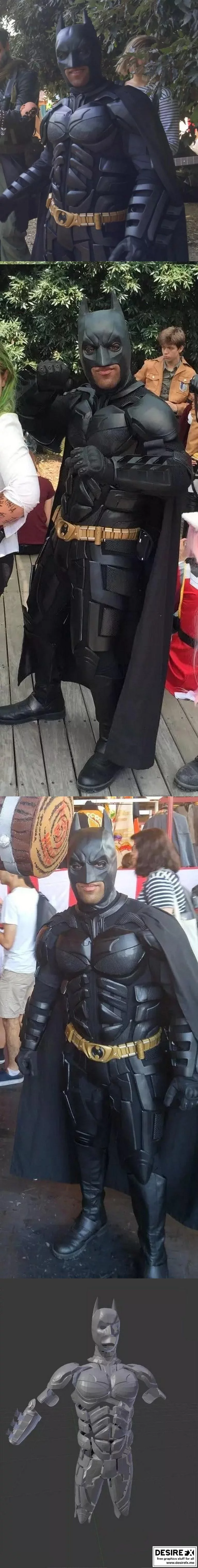 3D打印暗黑骑士战衣模型|Printable Dark Knight Suitby