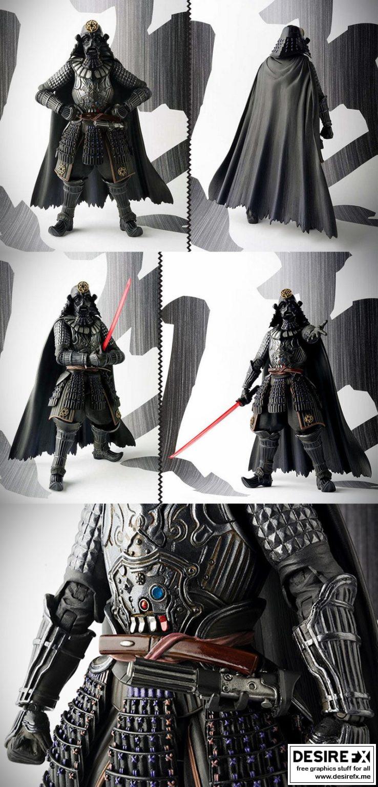 黑暗帝国武士3D打印模型|Darth Vader Samurai Full