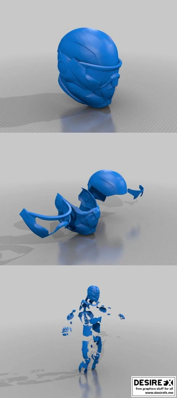 Crysis纳米战甲3D打印模型|Crysis Helmet Nano Suit Remix