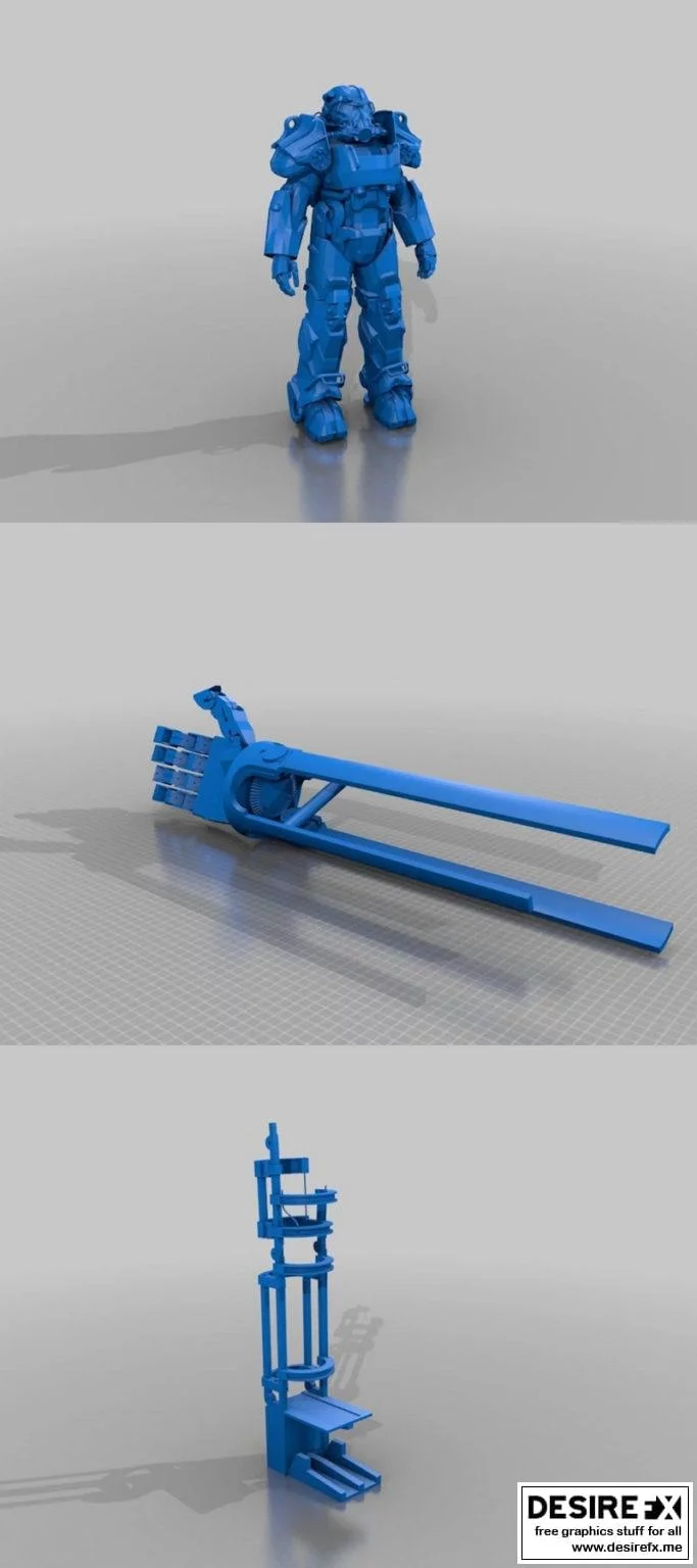 Fallout 4 Brotherhood of Steel T60b可穿戴动力装甲3D打印模型|Wearable T60b Power Armor from Fallout 4 Brotherhood of Steel