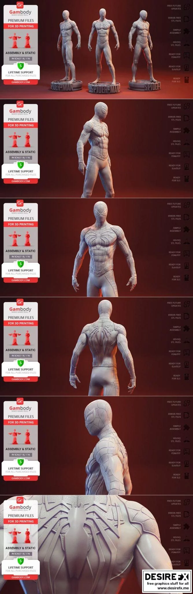 蜘蛛侠3D打印模型|Spider-Man Game Suit