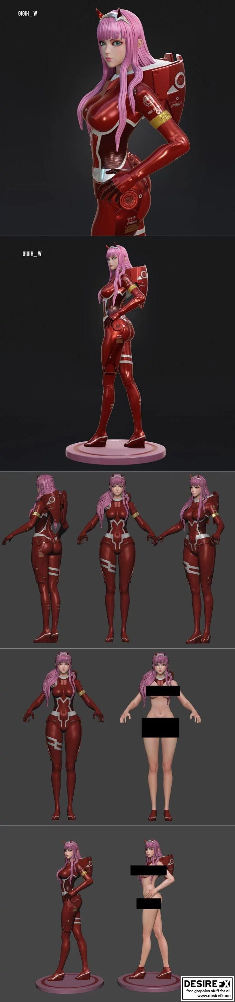 Darling in the FranXx零二模型|Zero Two From Darling In the FranXx