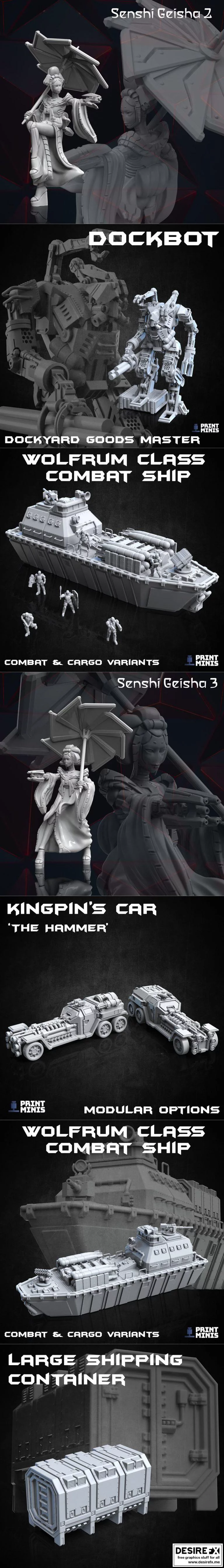 Print Minis August 2021  
→ 《原神-旅行者3D打印模型》|Print Minis August 2021