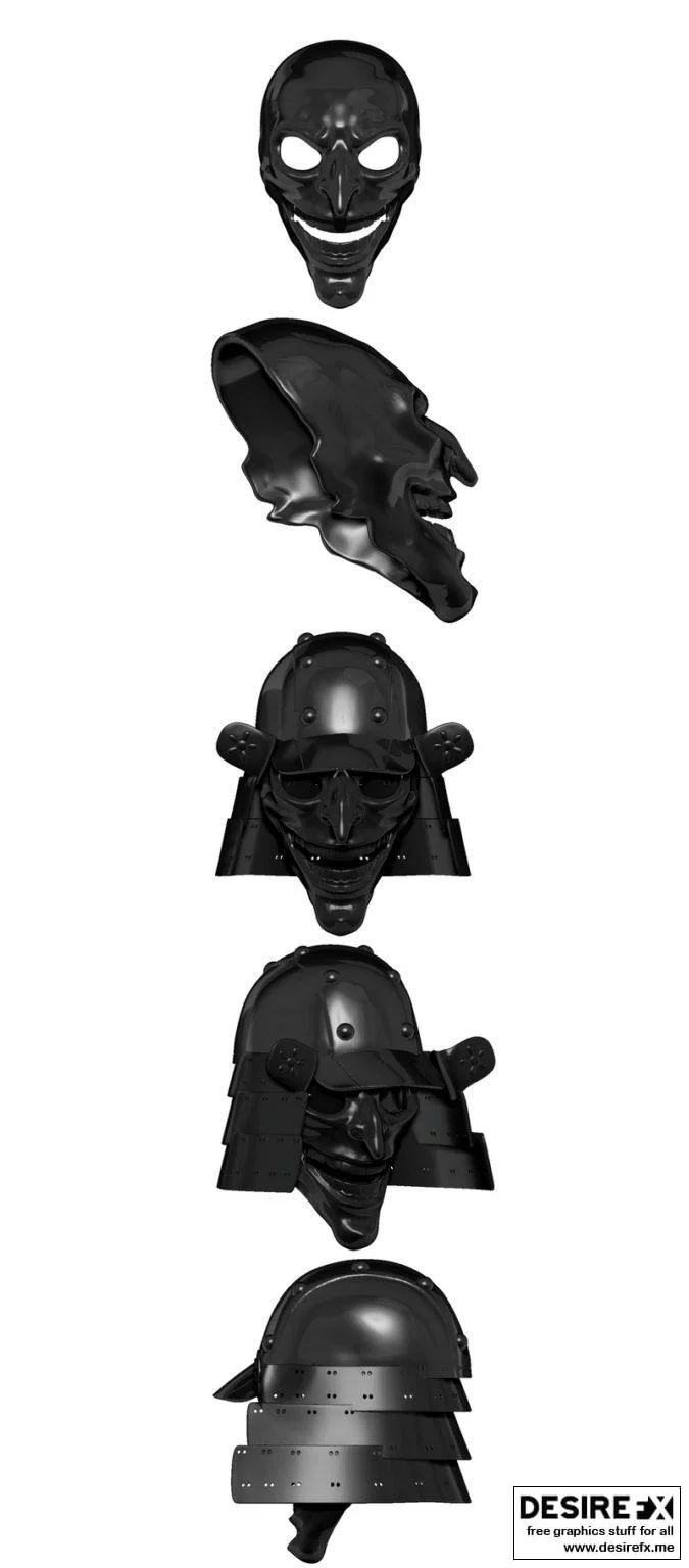 杰克武士 3D打印模型|Joker Samurai