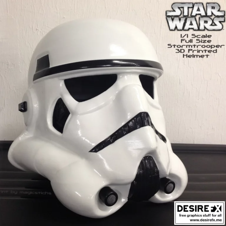 全尺寸风暴兵头盔3D打印模型|Full Scale Stormtrooper Helmet Wearable