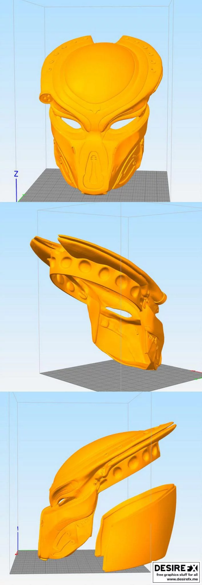 2018逃逸掠食者头盔3D打印模型|Fugitive Predator Helm 2018