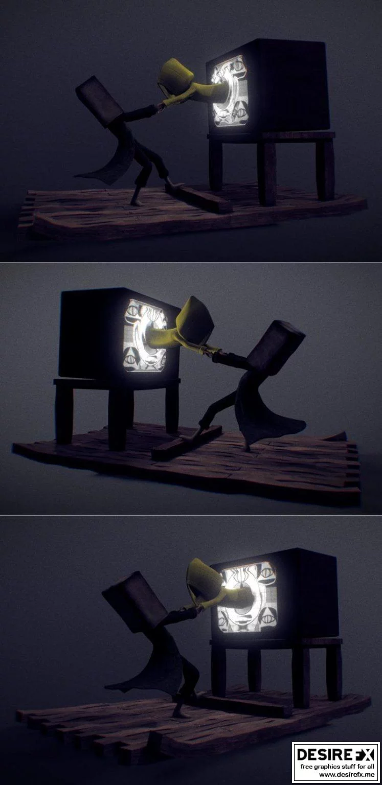 小夜魇 3D打印模型|Little Nightmares Diorama