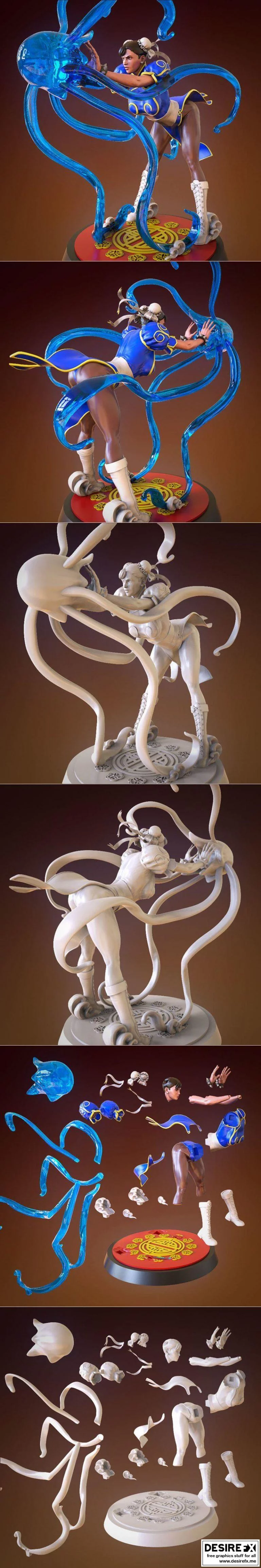 功夫之王  Chun-Li 3D打印模型|Chun li