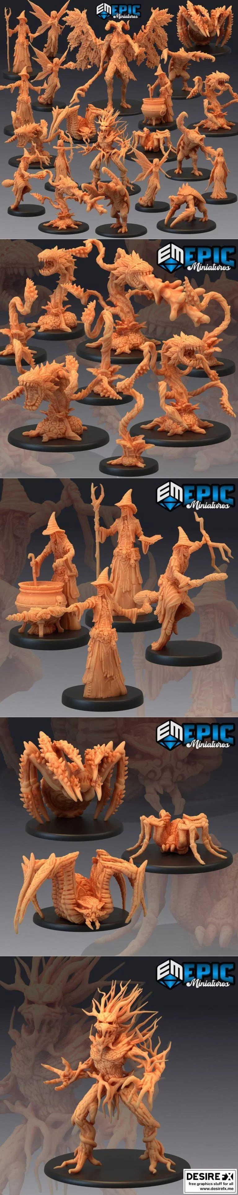 史诗迷你 corrupted forest 3D打印模型|Epic Minis Corrupted Forest