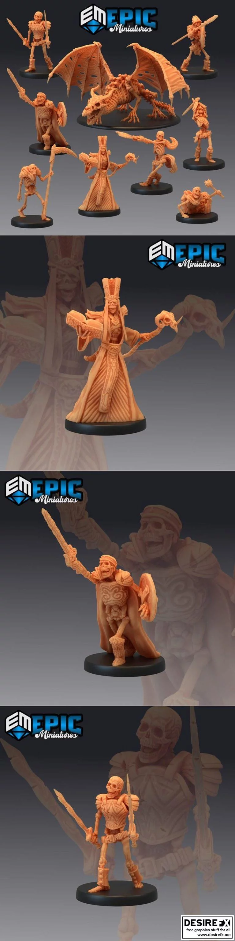 史诗迷你系列 - 恐惧地穴  
（注：根据“Crypt of Dread”对应“恐惧地穴”，结合“Epic Minis”为系列名称，提炼为中文标题，符合3D打印模型命名风格）|Epic Minis – Crypt of Dread