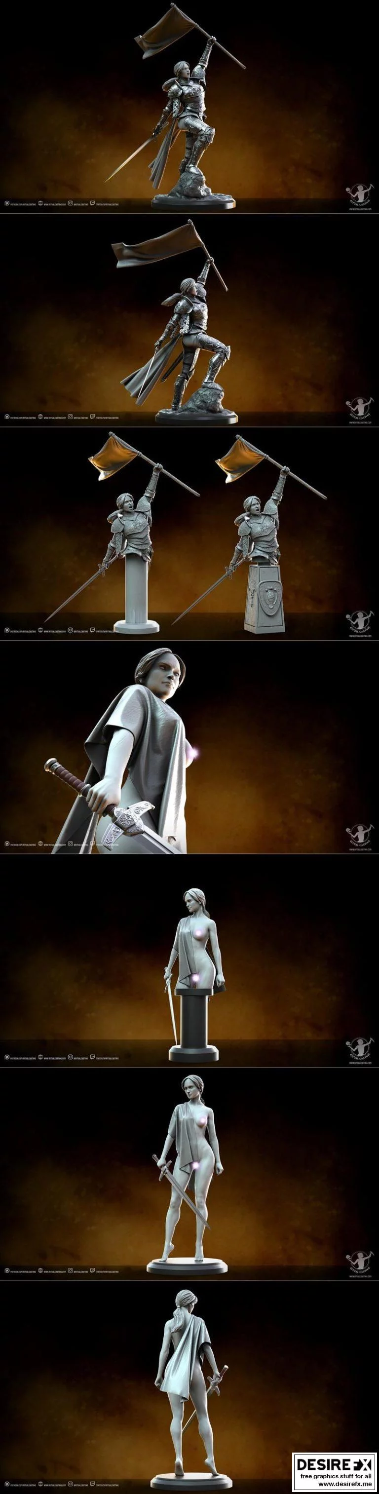 仪式铸造——卡桑德拉·3D模型|Ritual Casting – Lady Cassandra