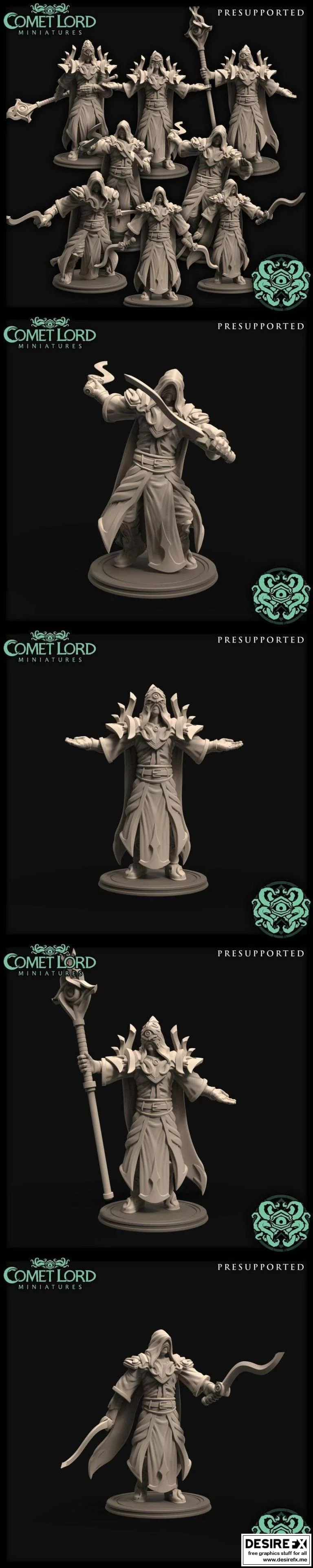 彗星之主教团 3D打印模型|Comet Lord Cultists