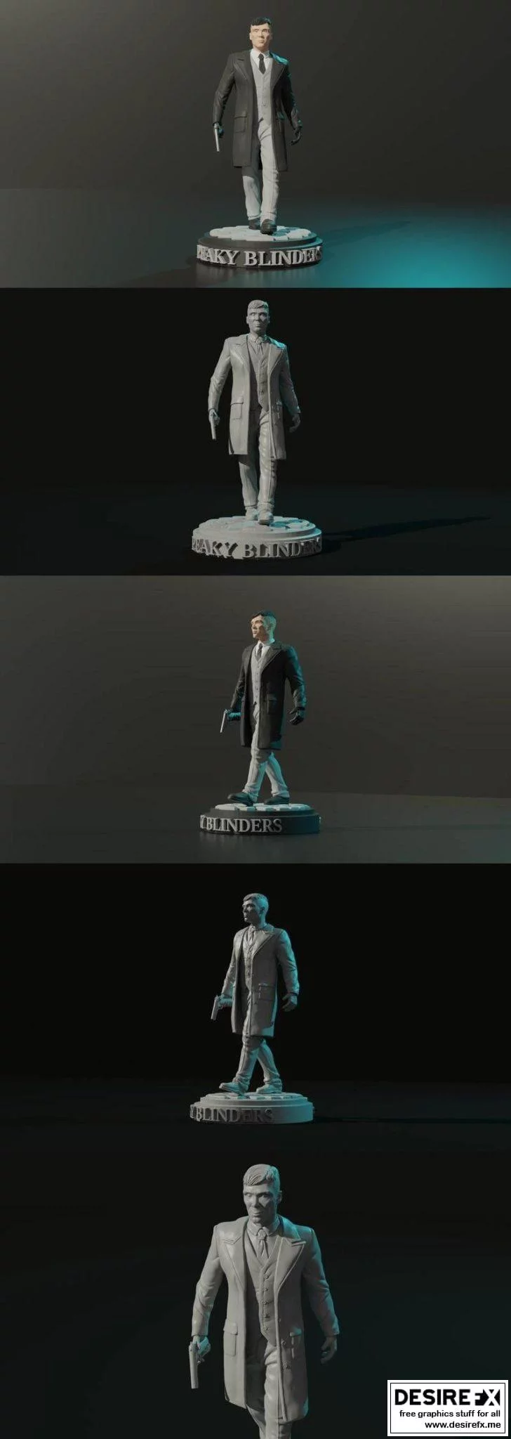 《赛博朋克2077 - 伊德瑞斯·卡恩 3D打印模型》|Thomas Shelby