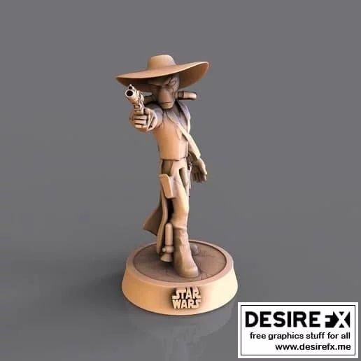 星战：卡德·巴恩3D打印模型|Cad Bane – Star Wars