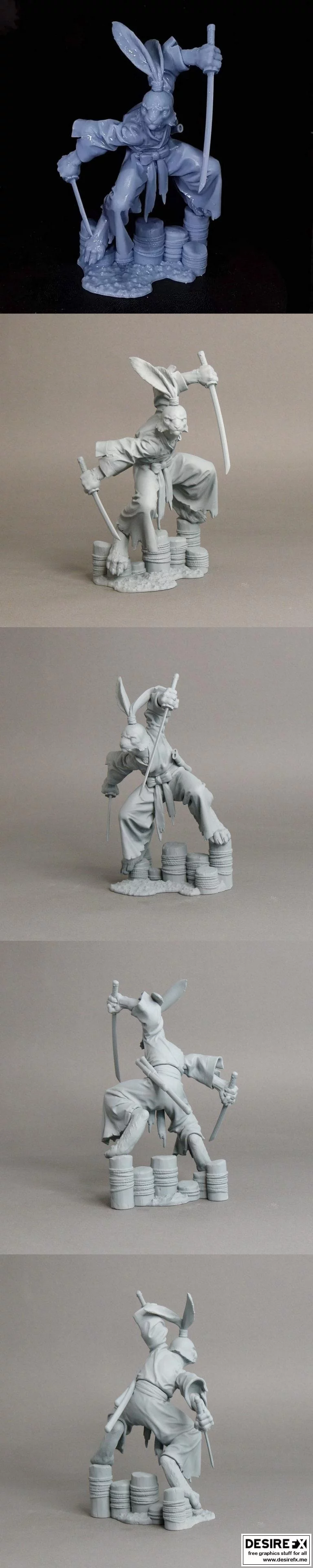 《幽灵村的武士》3D打印模型|Usagi Yojimbo