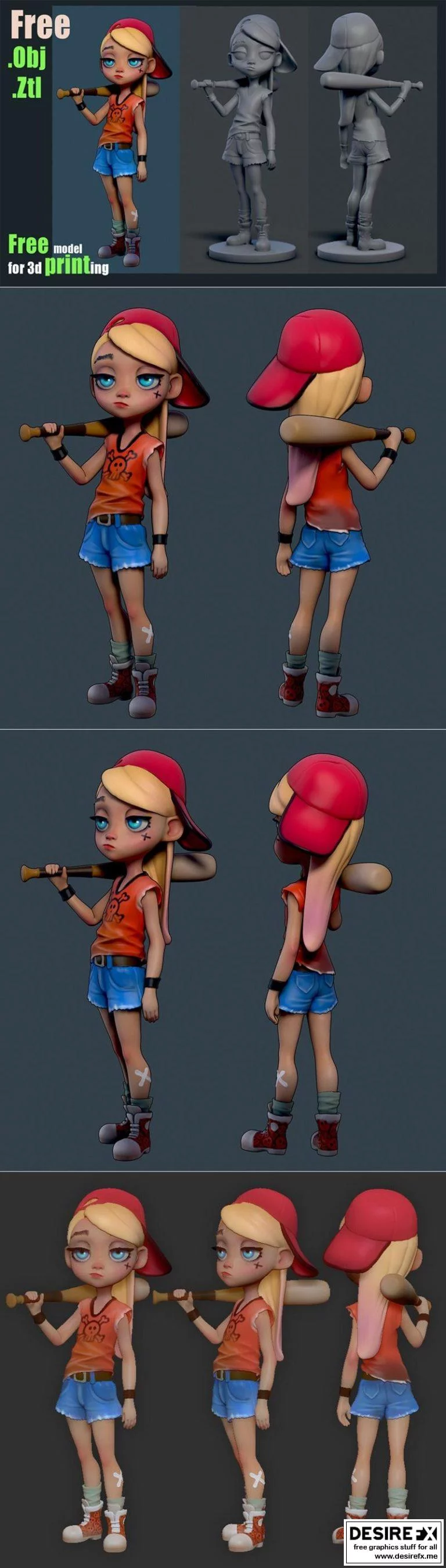 B-girl中的3D打印模型设计——动漫角色立体呈现|B-girl