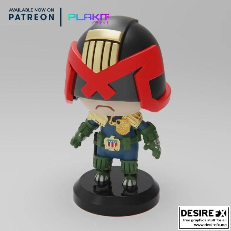 Judge Dredd 3D打印模型|Judge Dredd