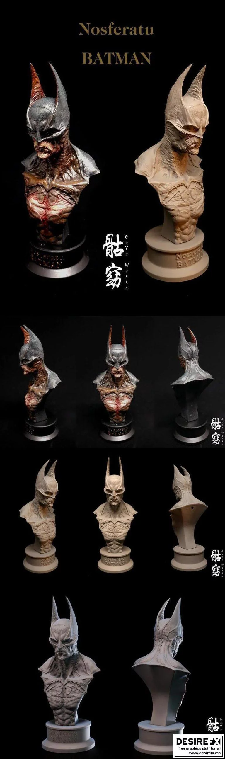 诺斯费拉图 死亡骑士 3D打印模型|Nosferatu BATMAN