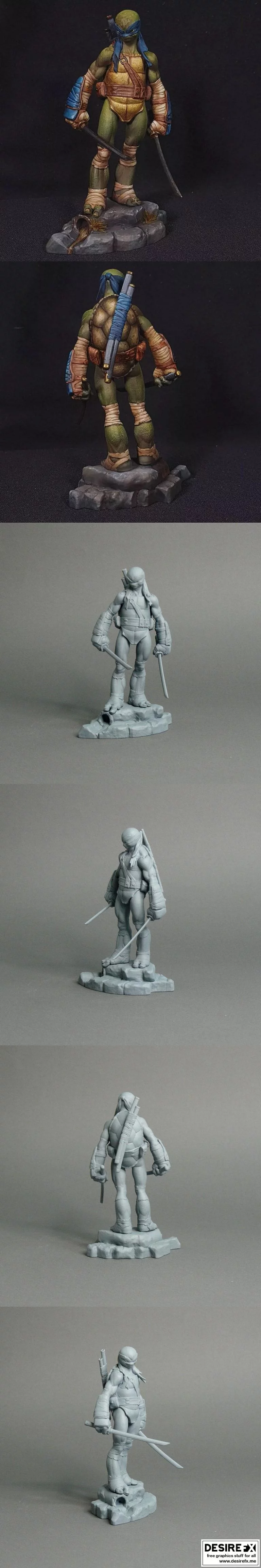 TMNT - 火焰之影 3D打印模型|TMNT – Leonardo